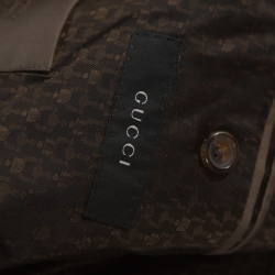 Gucci Brown Cotton Suit Set S