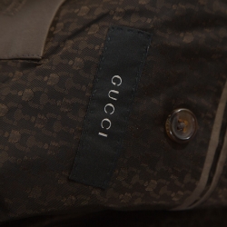 Pre Owned Gucci Brown Cotton Suit Set S