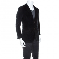 Gucci Dark Green Cotton Corduroy Blazer S