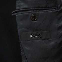 Gucci Dark Green Cotton Corduroy Blazer S