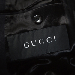 Gucci Midnight Blue Wool Long Coat XS