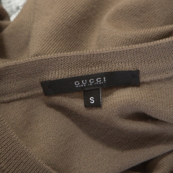 Gucci Beige Wool Knit Long Sleeve Sweater S