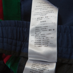 Gucci Blue Web Striped Wool Track Pants XXL