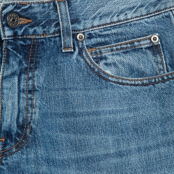 Gucci Blue Denim Straight Fit Jeans S
