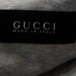 Gucci Blue Logo Patterned Jacquard Bomber Jacket XXL