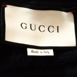 Gucci Navy Blue NY Yankees Patched Cotton Jogger Pants M