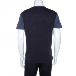 Pre Owned Gucci Bicolor Hysteria Knight Logo Print Cotton T-Shirt S