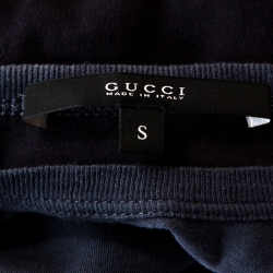 Pre Owned Gucci Bicolor Hysteria Knight Logo Print Cotton T-Shirt S