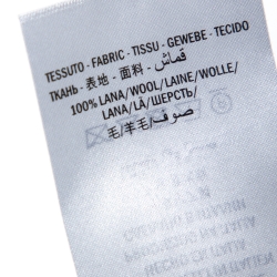 مملوكة مسبقًا Gucci Ink Blue Wool Web Stripe Detail V Neck Sweater S