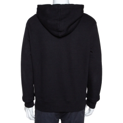 Pre Owned هودي غوتشي رقعة بلايند فور لوف تايغر تريكو أسود L