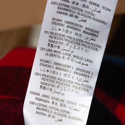 Pre Owned Gucci Blue Denim & Plaid Lined Embroidered Detail Jacket XL