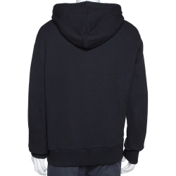 Pre Owned سويتشيرت غوتشي هودي قطن طباعة غوتشي سيتيز أسود M