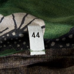 Gucci Green Bengal Tiger Print Silk Bowling Shirt XS