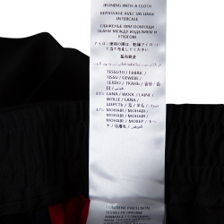 Pre Owned Gucci Black Wool Web Striped Cropped Trousers S