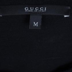 Gucci Men's Black Logo Print T-Shirt M