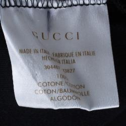 Gucci Men's Black Logo Print T-Shirt M