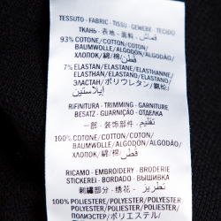 Gucci Black Cotton Piqué Striped Detail Polo T-Shirt 3XL