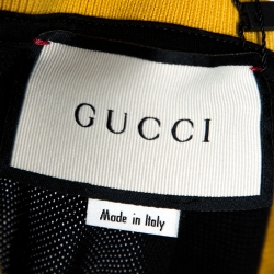 Gucci Black Cotton Piqué Striped Detail Polo T-Shirt 3XL