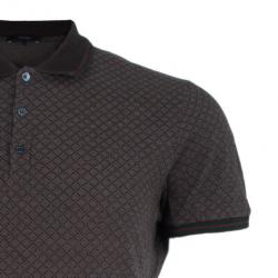 مملوكة مسبقًا Gucci Men's Brown Cotton Pique Polo Shirt XL