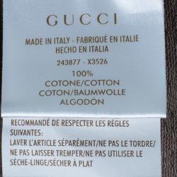 مملوكة مسبقًا Gucci Men's Brown Cotton Pique Polo Shirt XL