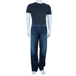 Gucci Men's Blue Super Stonewashed Denim Jeans L