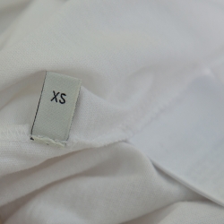 Gucci White Washed Cotton Logo Printed Oversized Crewneck T-Shirt XS