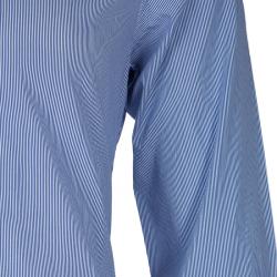 Gucci Blue Striped Long Sleeve Buttondown Cotton Shirt M