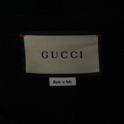 Pre Owned Gucci Black Cotton Printed Sweatshirt L