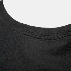 Pre Owned Gucci Black Logo Printed Washed Cotton Distressed T Shirt XL