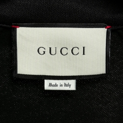 Gucci Black Technical Jersey Stripe Trim Zip-Up Track Jacket M