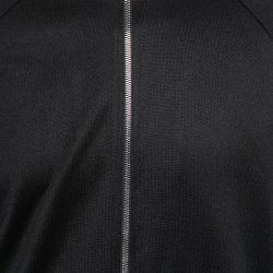 Gucci Black Technical Jersey Stripe Trim Zip-Up Track Jacket M