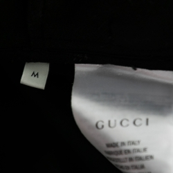 Gucci Black Technical Jersey Stripe Trim Zip-Up Track Jacket M