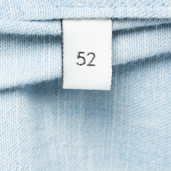 Pre Owned Gucci Blue Denim Pirates Applique Button Front Shirt XL