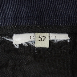 Gucci Navy Blue Side Stripe Gabardine Regular Fit Trousers XL
