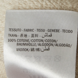 Gucci Cream Common Sense Logo Print Cotton Distressed Sweatshirt M
