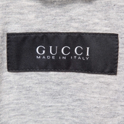 Gucci Green GG Monogram Synthetic Bomber Jacket M