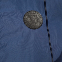 Gucci Blue Synthetic Hooded Zip-Up Jacket XS