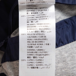 Gucci Blue Synthetic Hooded Zip-Up Jacket XS