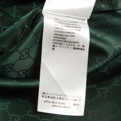 Gucci Green GG Monogram Synthetic Windbreaker Jacket XL