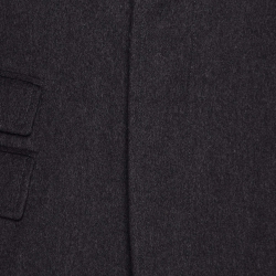 Gucci Grey Wool Long Coat XL