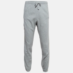 Gucci Grey Mystic Cat Appliqué Cotton Sweatpants XL