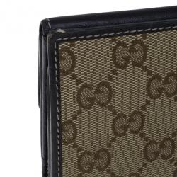 Pre Owned Gucci GG Canvas Heart Continental Wallet
