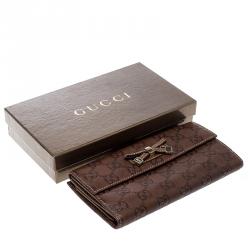 Gucci Brown Guccissima Leather Princy Continental Wallet