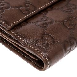 Gucci Brown Guccissima Leather Princy Continental Wallet
