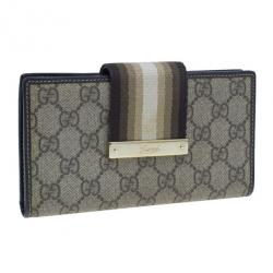 مملوكة مسبقًا محفظة غوتشي ويب أوريجينال كونتينيتال كانفاس GG بيج