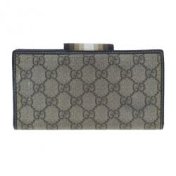 مملوكة مسبقًا محفظة غوتشي ويب أوريجينال كونتينيتال كانفاس GG بيج