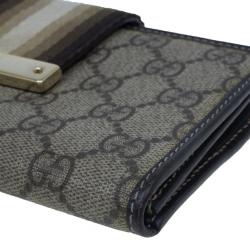 مملوكة مسبقًا محفظة غوتشي ويب أوريجينال كونتينيتال كانفاس GG بيج