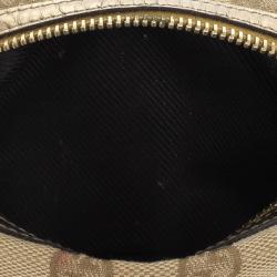 مملوكة مسبقًا Gucci Beige Ebony GG Canvas Cosmetic Pouch