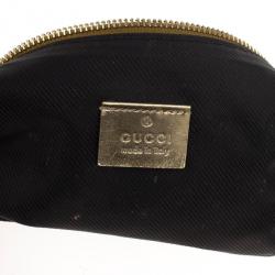 مملوكة مسبقًا Gucci Beige Ebony GG Canvas Cosmetic Pouch