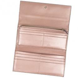مملوكة مسبقًا Gucci Pink Patent Microguccissima Script Wallet